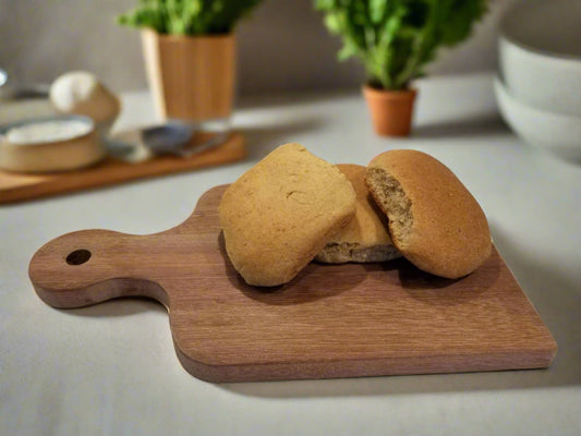 Look at this artisan bread board that holds your moms best whole wheat buns.