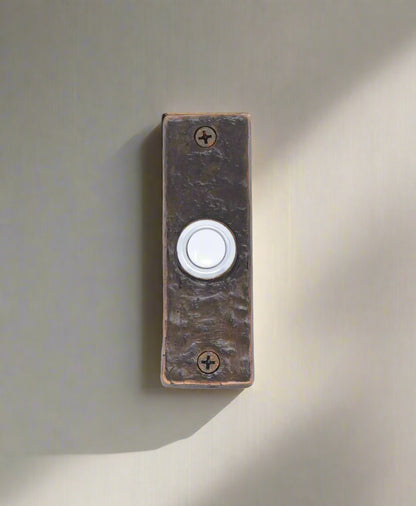 Slim classic bronze doorbell