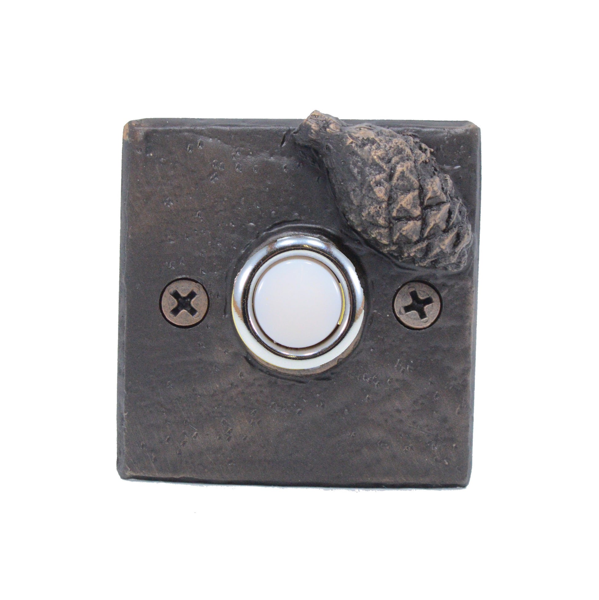 Square Lodgepole Cone Doorbell | Timber Bronze | Oregon