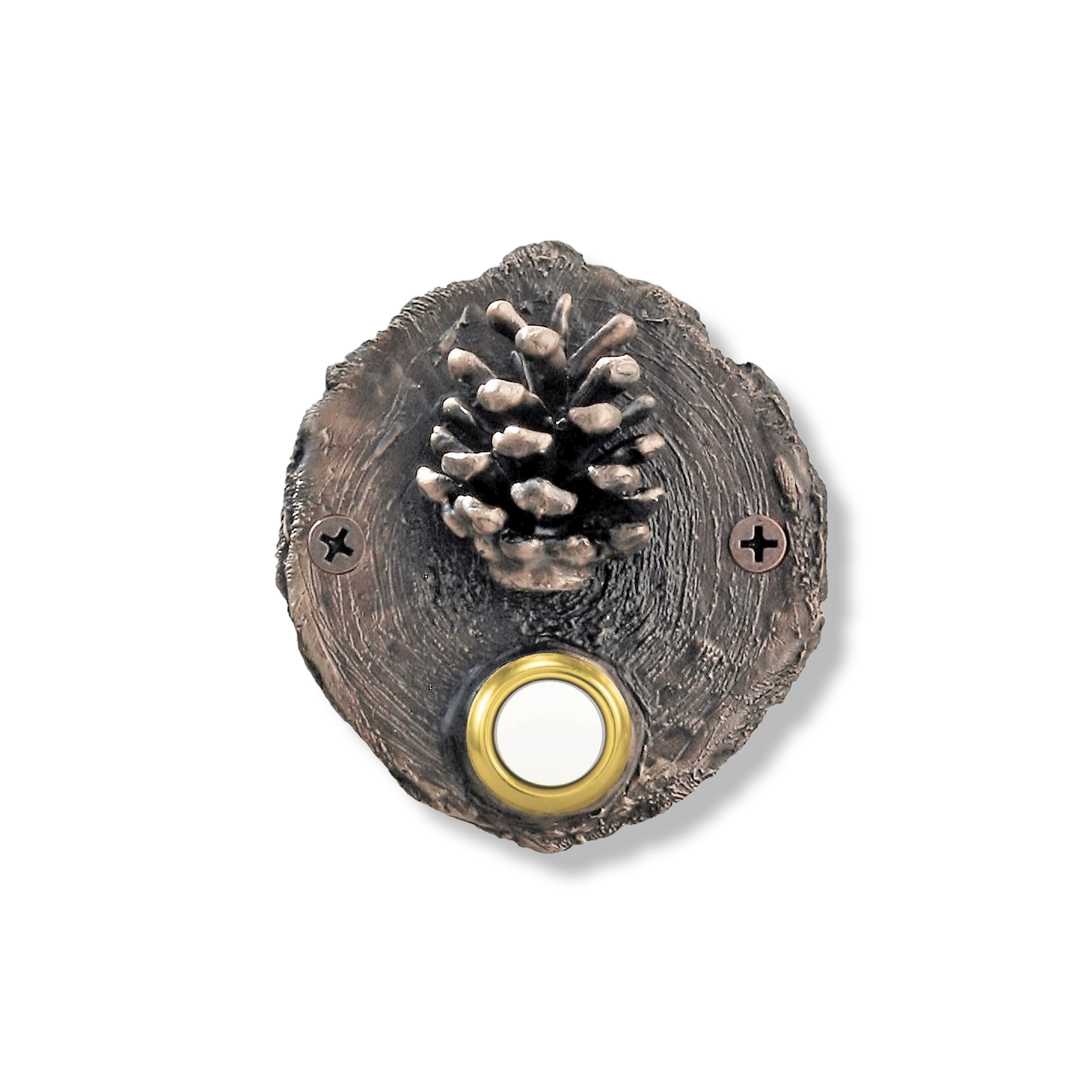 Log End Lodgepole Pinecone Doorbell