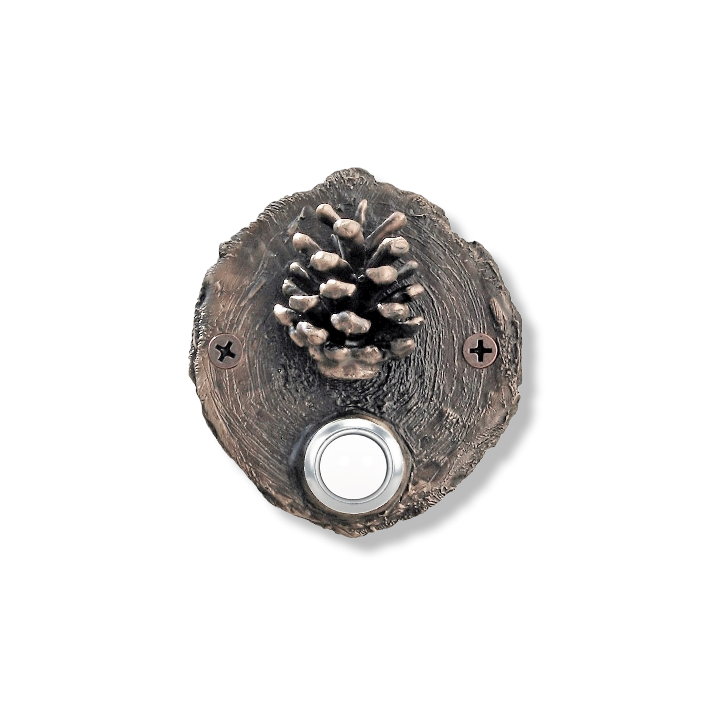 Log End Lodgepole Pinecone Doorbell