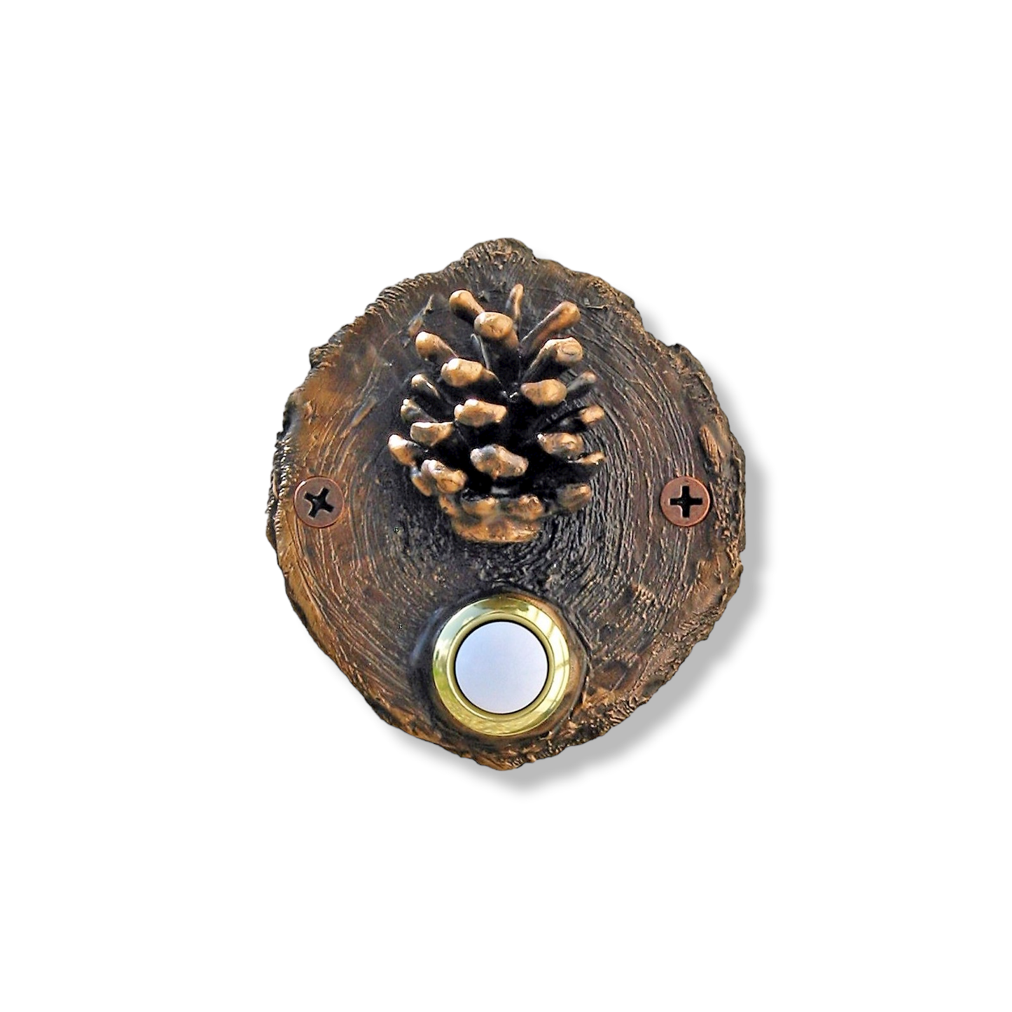 Log End Lodgepole Pinecone Doorbell