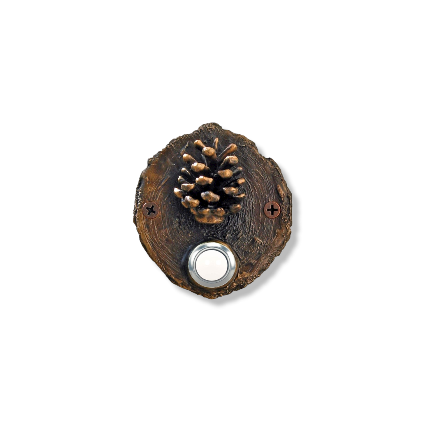 Log End Lodgepole Pinecone Doorbell