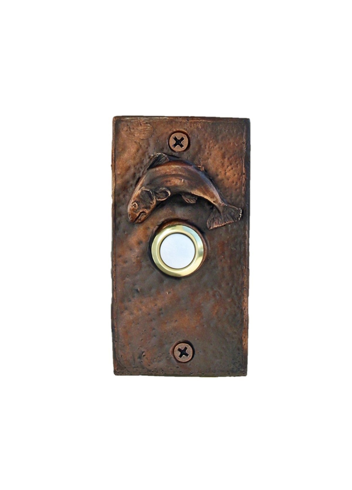 Rustic Bronze Trout Doorbell