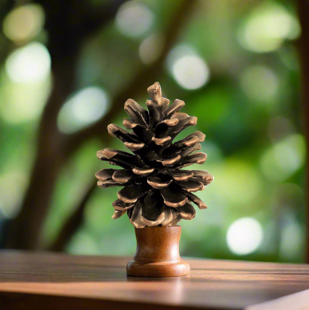 Ponderosa Cone Finial - Large | Timber Bronze | Oregon