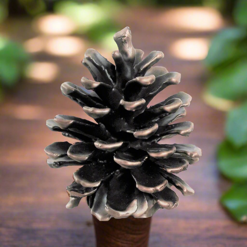 Ponderosa Cone Finial - Large | Timber Bronze | Oregon