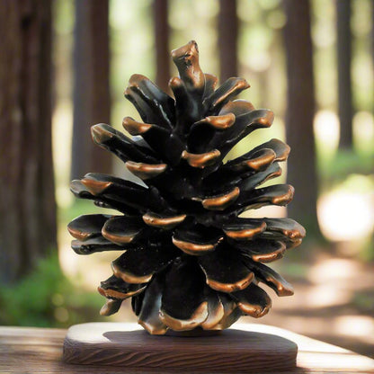 Ponderosa Cone Finial - Large | Timber Bronze | Oregon