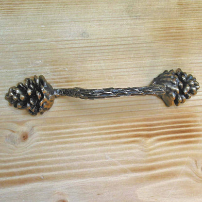 Lodgepole Pinecone Branch Drawer Pull | 3.5"