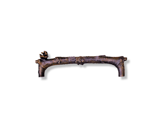 Lodgepole Branch Drawer Pull with Cone | 6"