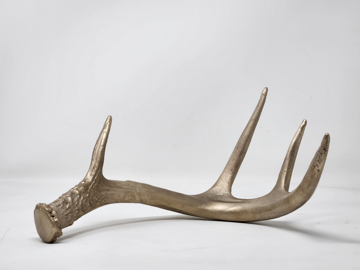 Bronze White-Tailed Deer Antler Sculpture