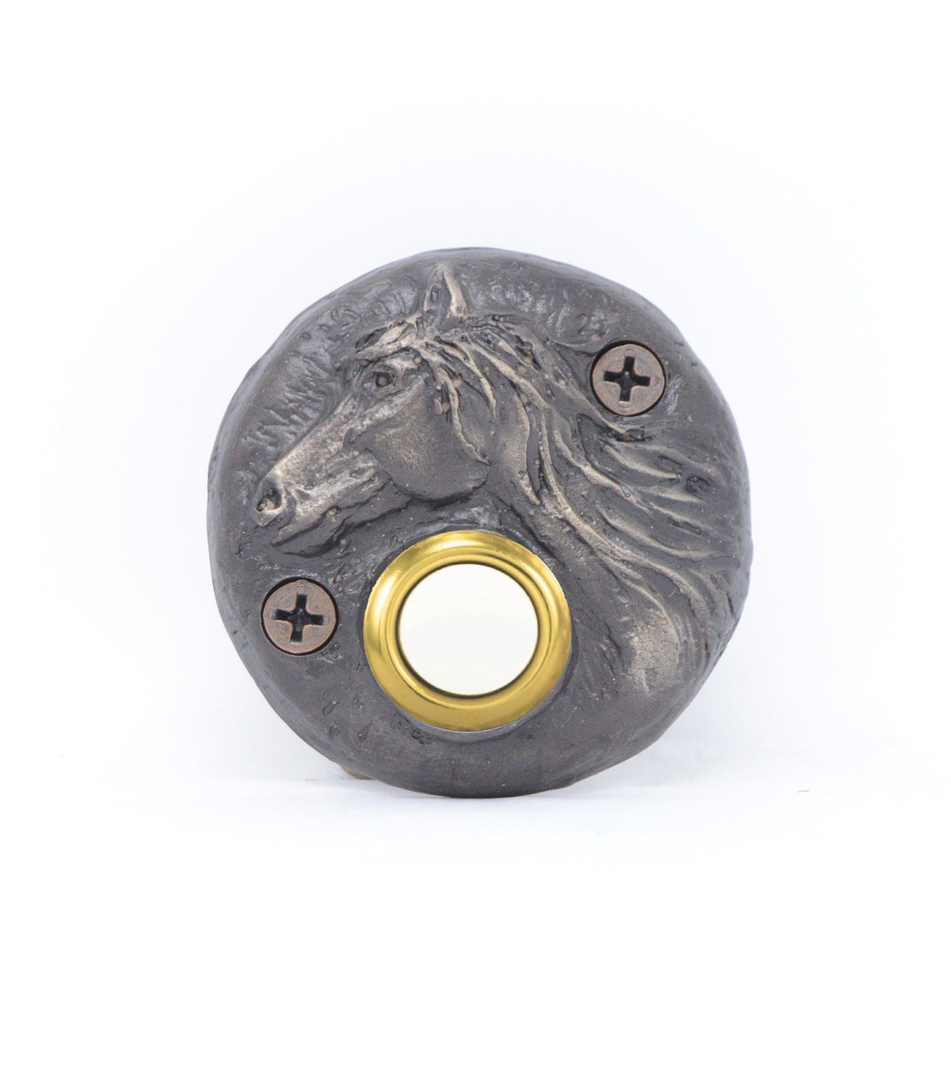 Round Horse Doorbell | Timber Bronze | Oregon